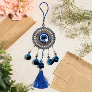 Evil Eye Wind Chime Size Approx 13 inches