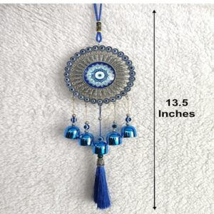 Evil Eye Wind Chime Size Approx 25 Cm