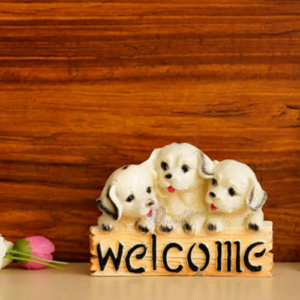 Decorative Welcome Dog Size Approx  4.5 Inch