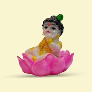 Lotus Makhan Krishna Size Approx 7 Cm