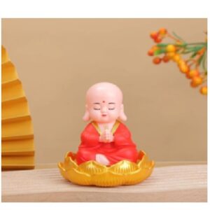 Lotus Solar Sitting Buddha Size Approx 10 Cm
