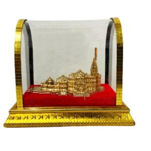 Golden Shri Ram Mandir Ayodhya  Size Approx 7 Cm