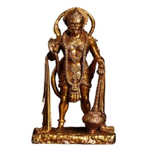 Standing Golden Hanuman Size Approx 12 Cm