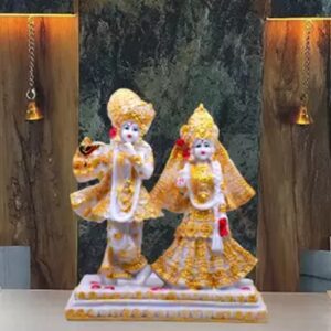 Big Golden Radha Krishna Size Approx 24 Cm