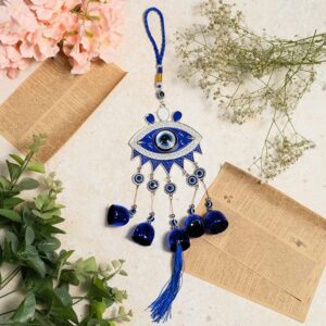 Eye Shape Evil Eye Wind Chime Size Approx 41 CM