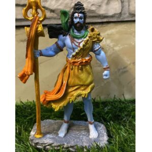 MultiColour Standing Shiv Idol Size Approx  12 CM