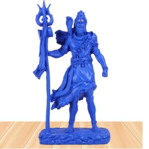 Blue Standing Shiv Size Apprxo 11.5 CM