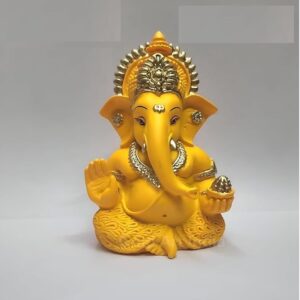 Yellow Ganesh Idol Size Approx 3.5 Inch