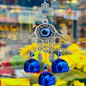 Evil Eye Hand Wind Chime Size Approx 33 Cm