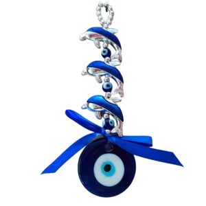 3 Dolphin  Evil Eye Latkan Size Approx 18 CM