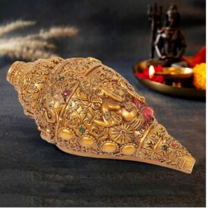 Ganesha Shankh Size Approx 9 Inch