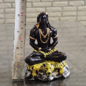 Shiva Ji Meditation Black Idol Size Approx 4 Inch