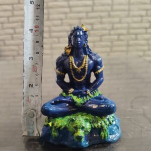 Shiva Ji Meditation Blue Idol Size Approx 4 Inch