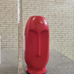 Face Shape Red Vase Size Approx 9 Inch