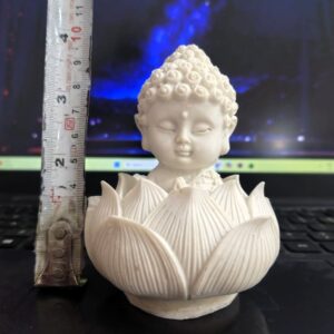 Baby Buddha In Lotus Size Approx 4 Inch