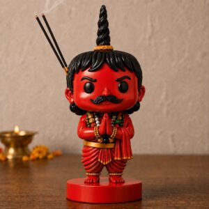 Chota Pandit Agarbatti Holder Red Size Approx 5 Inch