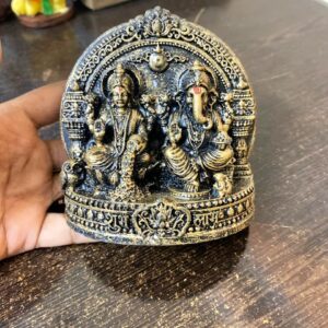 Laxmi Ganesh Idol Antique Golden Size Approx 4 Inch
